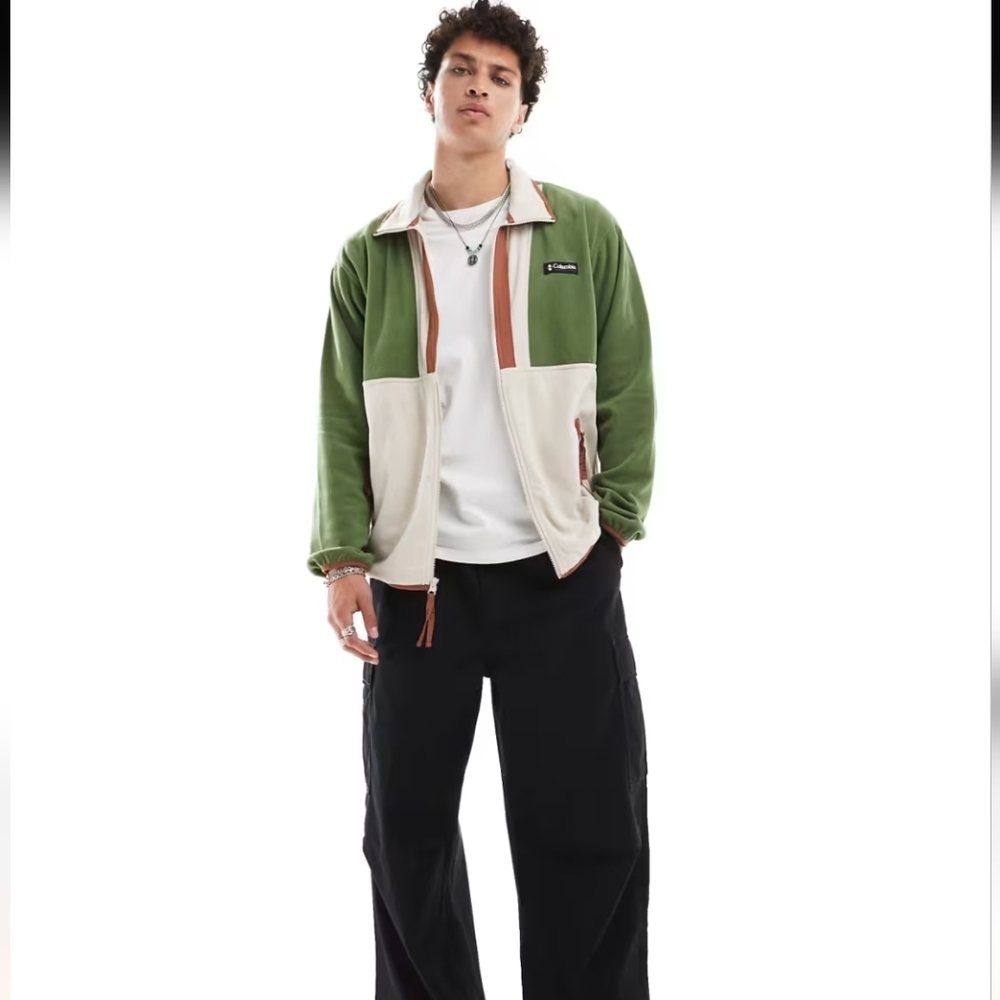 Columbia Men's Back Bowl Retro Colour Block Fleece Men's size L - Picture 10 of 13